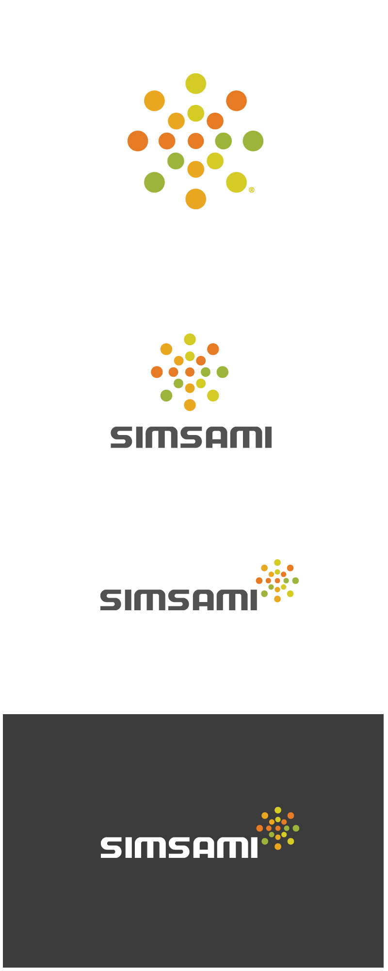 의 국제무역사이트 시스템 브랜드 SIMSAMI 로고제작 상세이미지