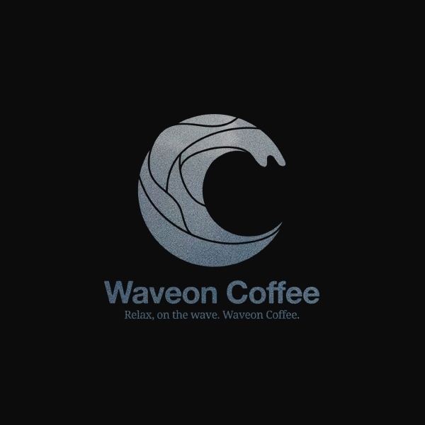 The Wave Coffee 로고 디자인 1위 수상작