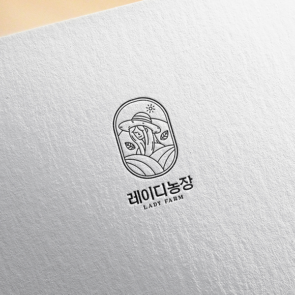 레이디농장 로고 디자인 1위 수상작