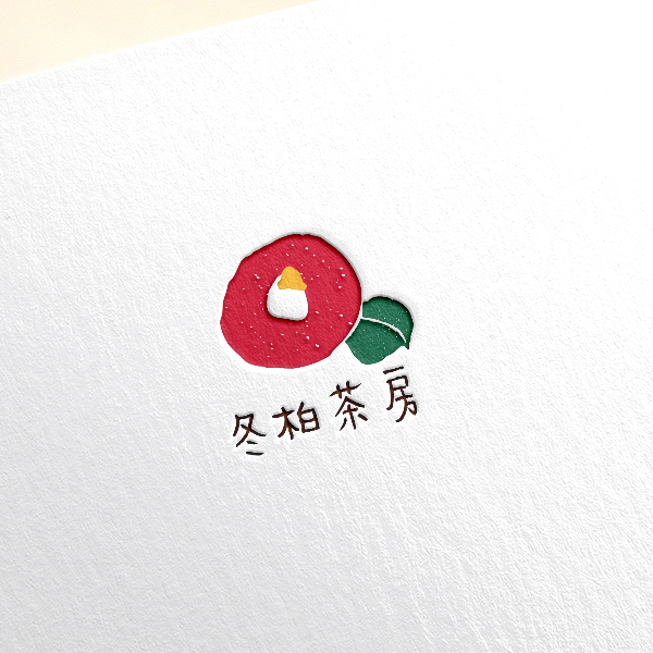 동백다방 (冬柏茶房) 로고+명함 디자인 1위 수상작