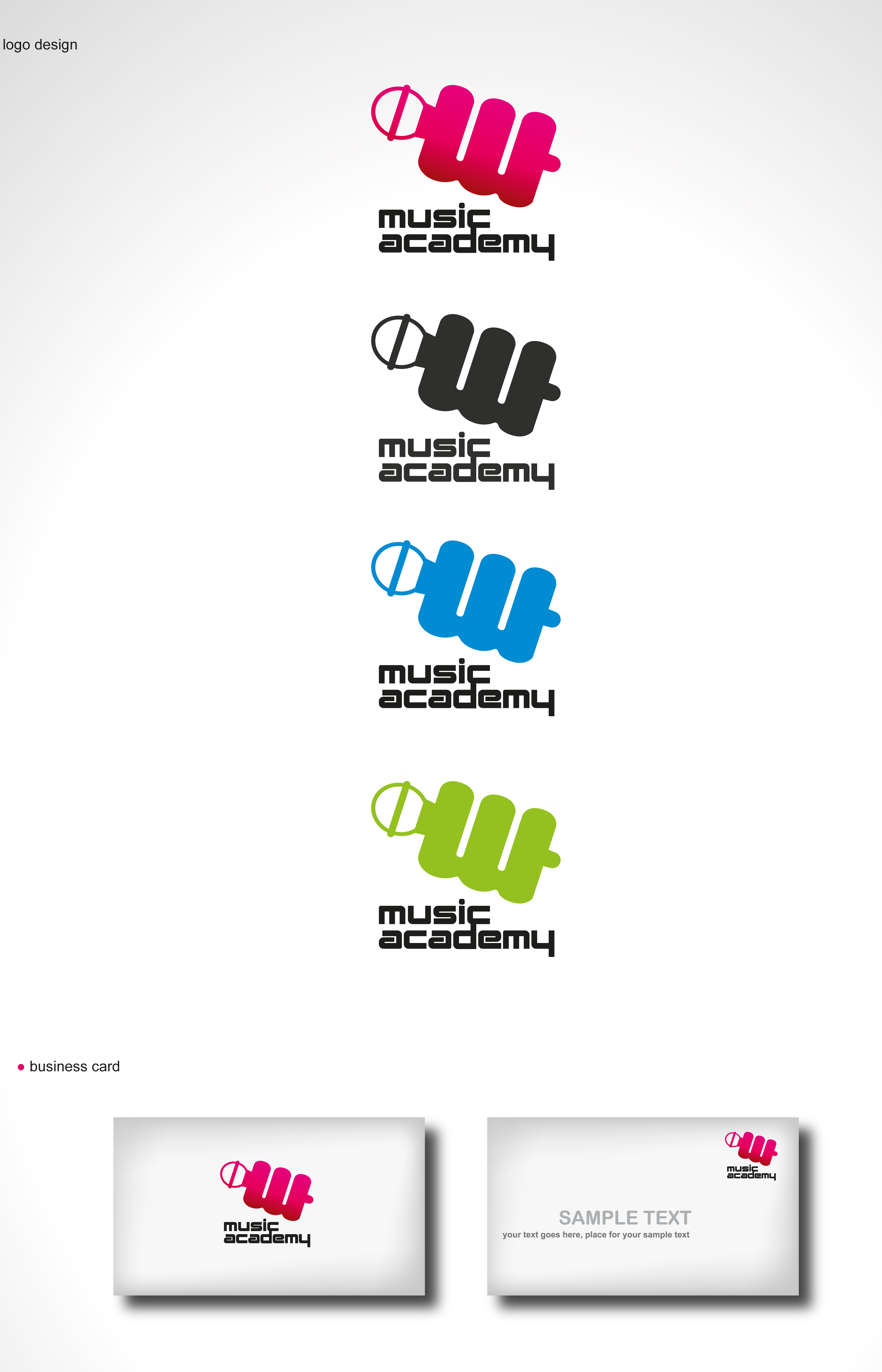 의 W music academy 로고 제작 의뢰합니다. 상세이미지