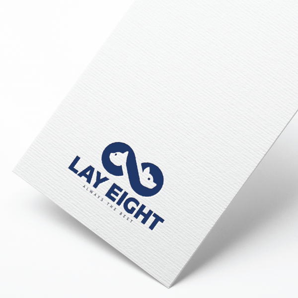 레이에잇 ( lay-eight ) 로고 디자인 1위 수상작