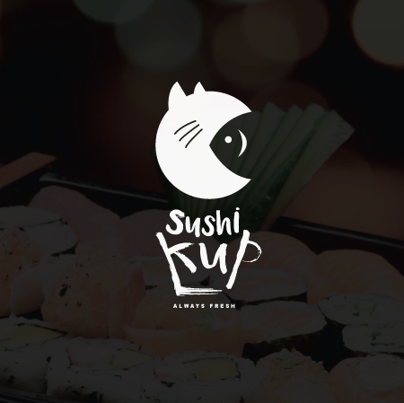 sushiKup  로고+간판 디자인 1위 수상작