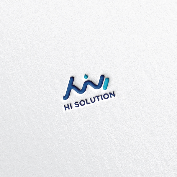(주)하이솔루션, HI Solution.Co 로고+명함 디자인 1위 수상작