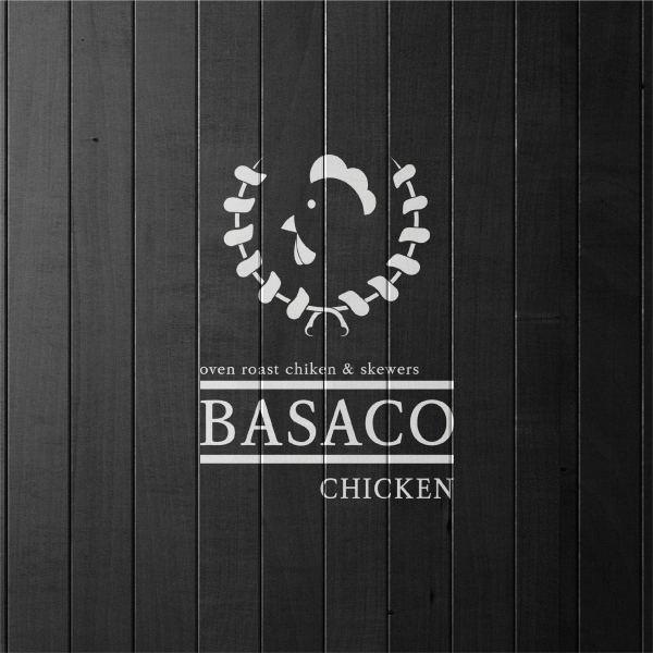 Basaco chicken 로고+간판 디자인 1위 수상작