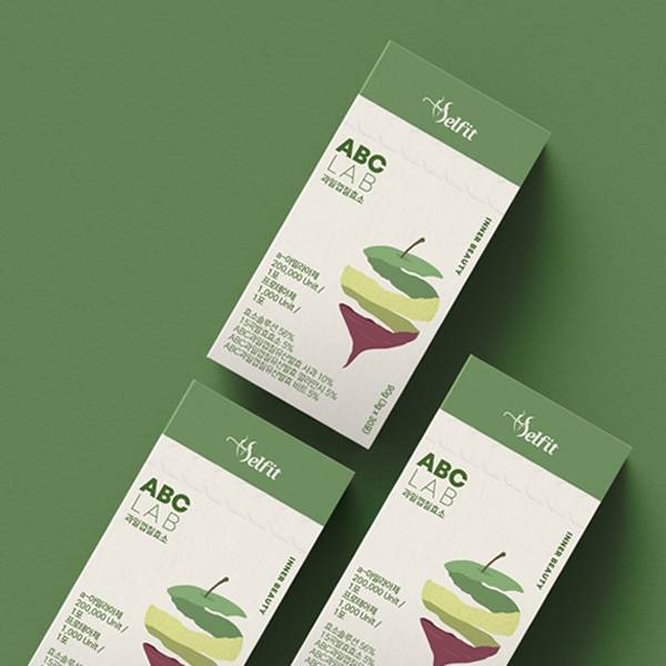 박스(상자) | 셀핏 과일껍질발효효소 ABCLAB 패키지 디자인 리뉴얼 | 라우드소싱 포트폴리오