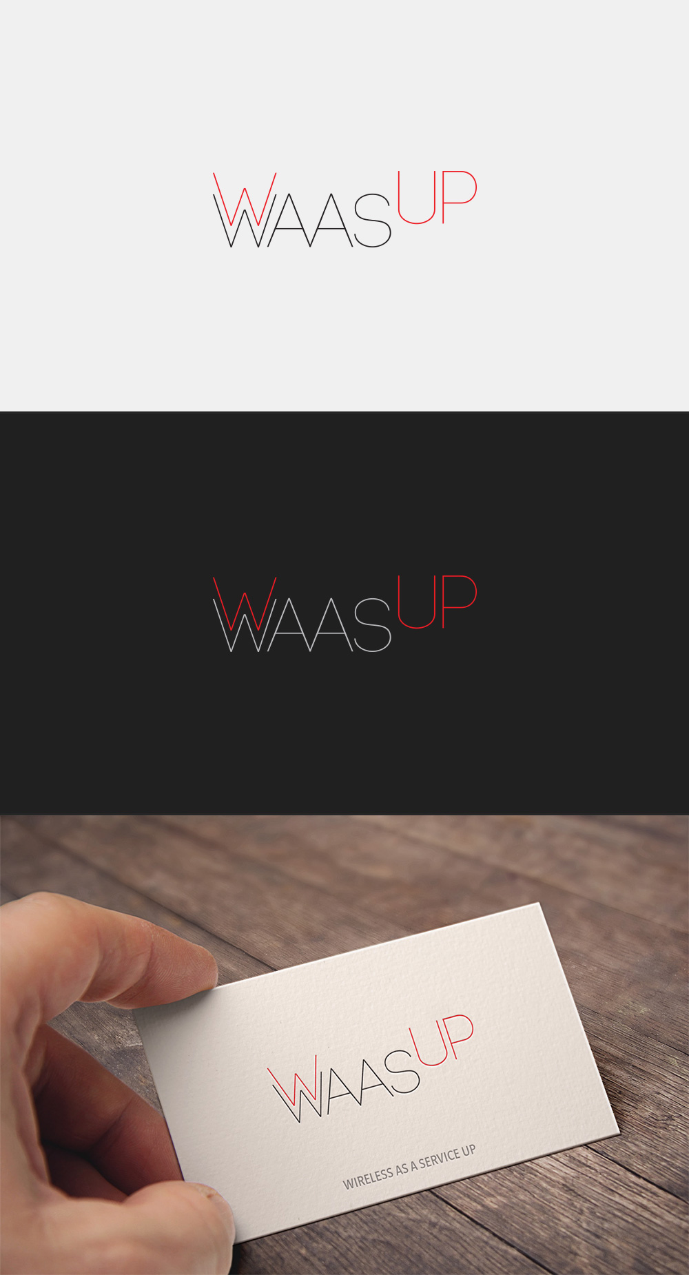 의 waasup 서비스 로고 및 명함 디자인 의뢰 상세이미지