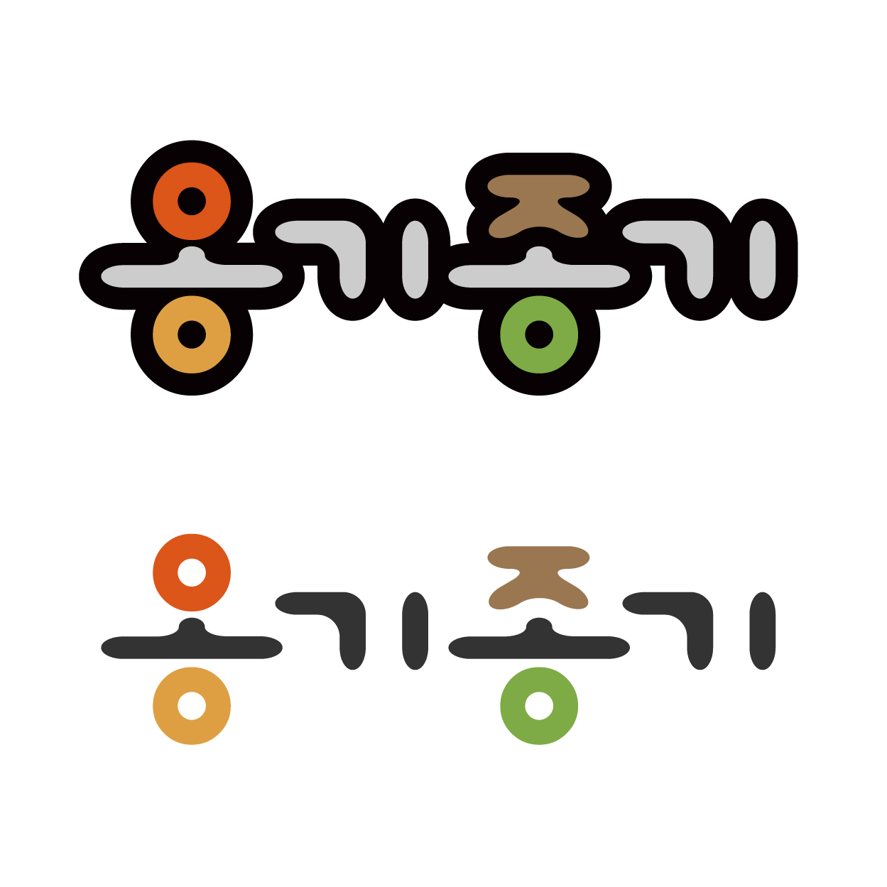 의 '옹기종기' 제품 이름 디자인 상세이미지