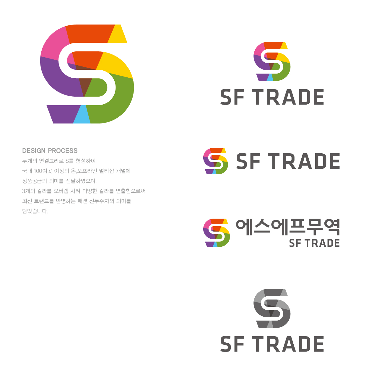의 (주)에스에프무역 로고 디자인 의뢰 상세이미지