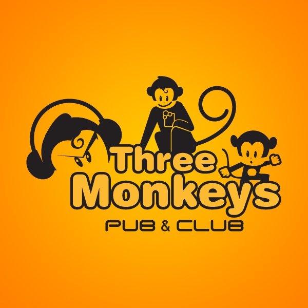 쓰리몽키즈(Three  Monkeys) PUB & CLUB  로고+간판 디자인 1위 수상작