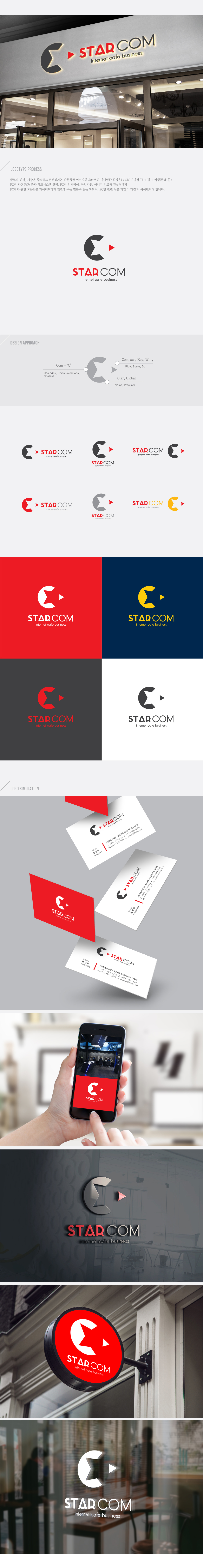 탈퇴회원의 STAR COM(스타컴) 로고 & 명함 디자인 의뢰 상세이미지