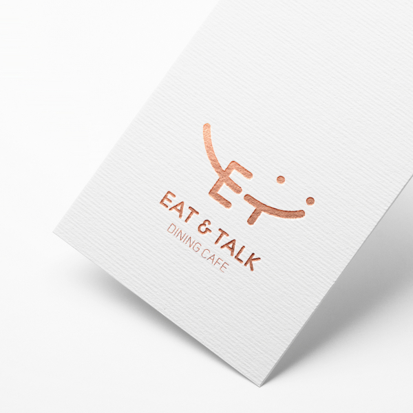 eat and talk  e t 로고+간판 디자인 1위 수상작