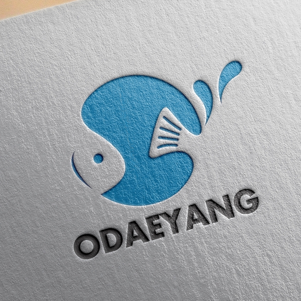 오대양씨푸드 로고 디자인 1위 수상작