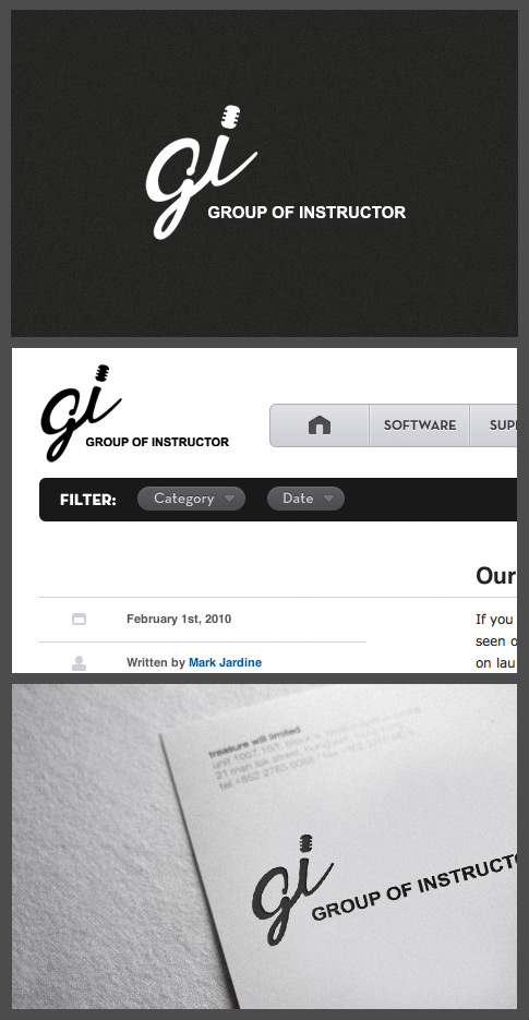 의 G.I 로고디자인 (Group of Instructor) 상세이미지