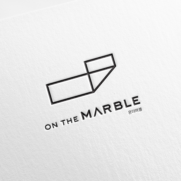 온더마블(on the marble) 로고+명함 디자인 1위 수상작