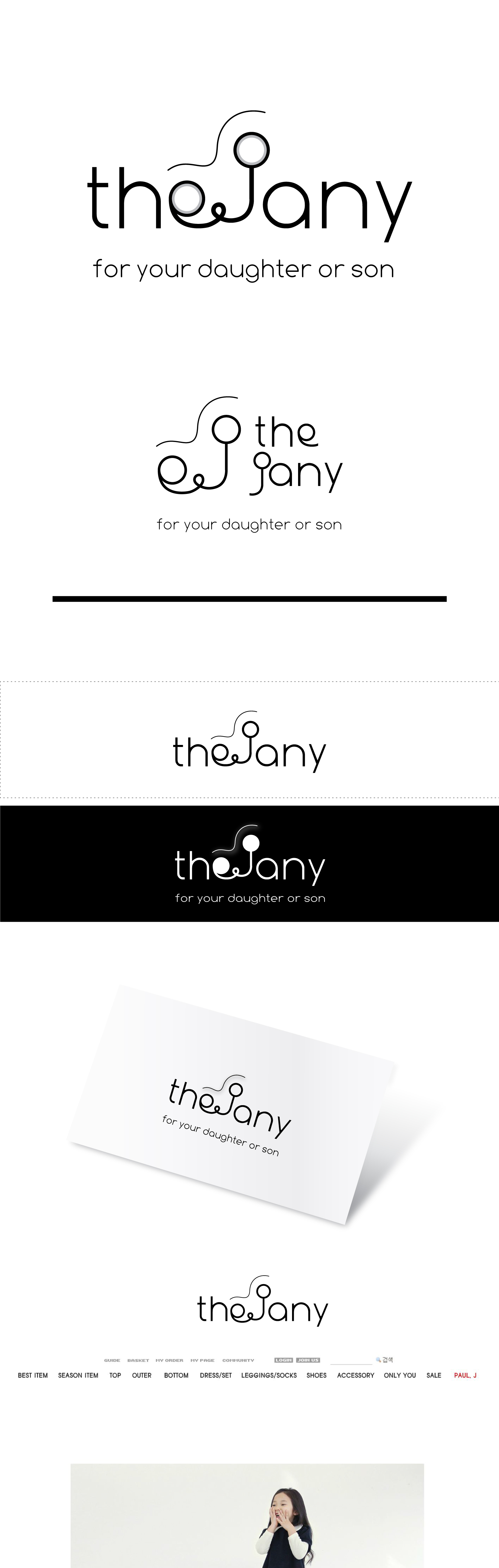 geuang의 (주)THE JANY (아동복) 기업 로고 디자인 상세이미지