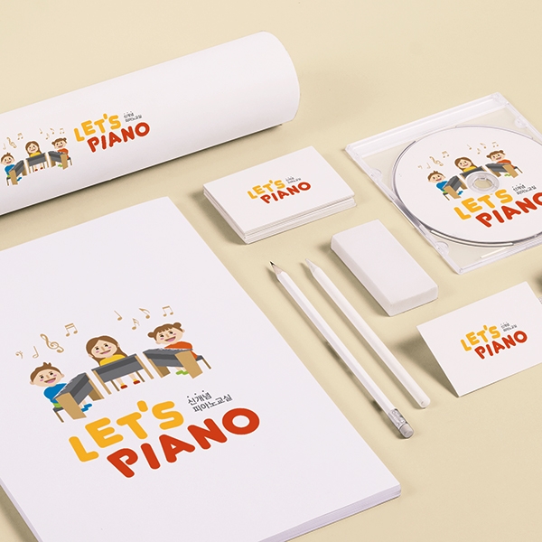 Let's Piano 로고 디자인 1위 수상작