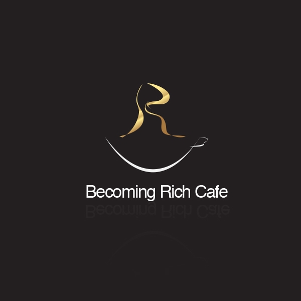 becoming Rich cafe 로고 디자인 1위 수상작