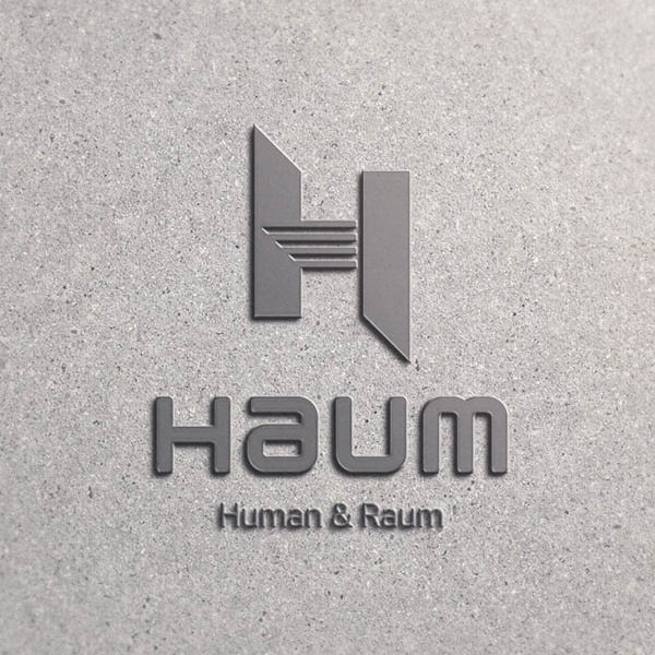 하움 (Human & Raum) 로고 디자인 1위 수상작