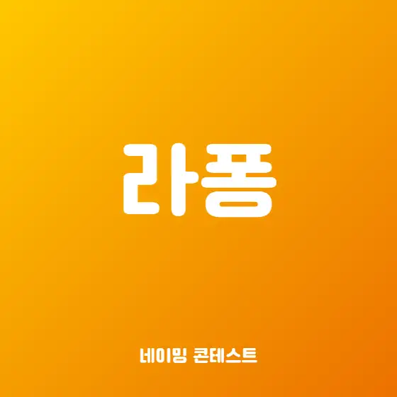 미정 네이밍 콘테스트 참여작 | 라우드소싱
