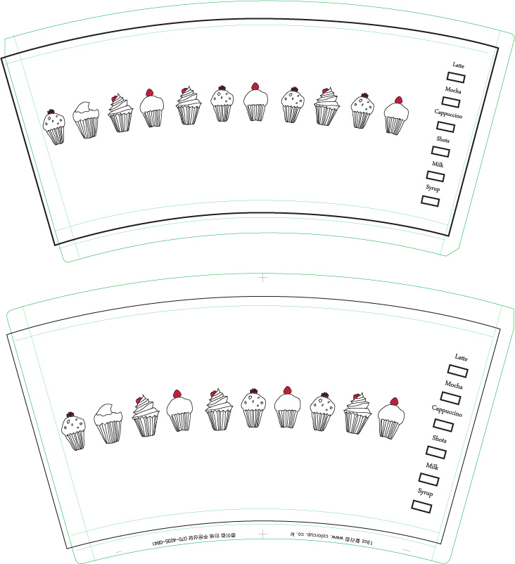 의 종이컵디자인 상세이미지