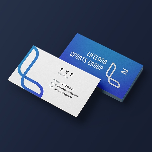 Lifelong Sports Group 로고+명함 디자인 1위 수상작