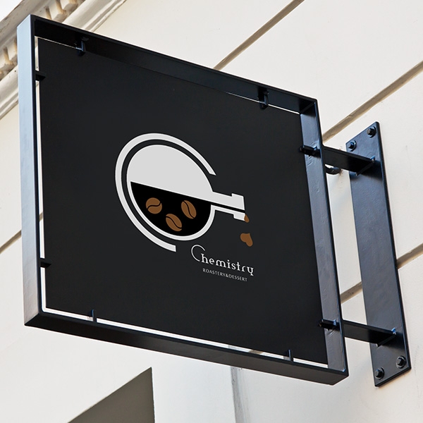 cafe chemistry 로고+명함 디자인 1위 수상작