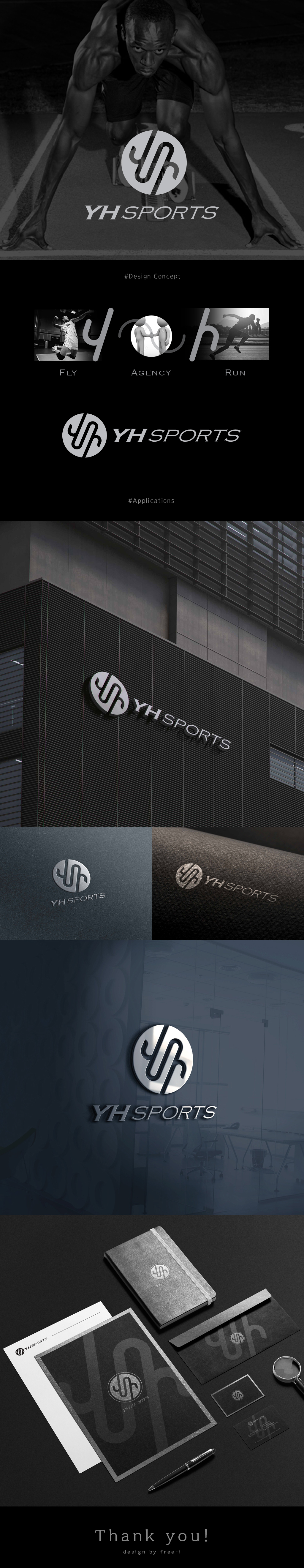 프리아이의 YH Sports CI(로고) / 명함 디자인 의뢰 상세이미지