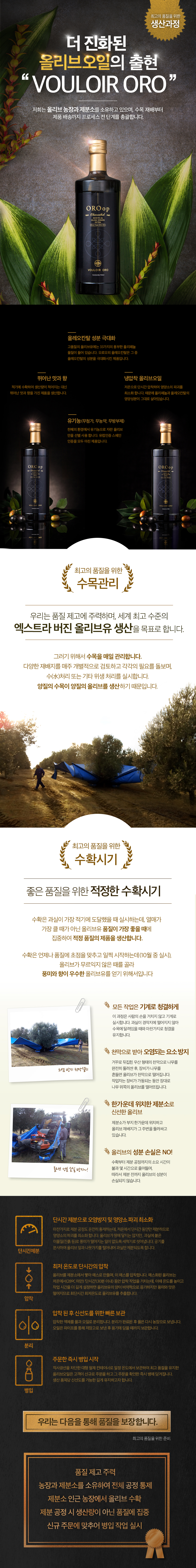 의 VOULOIR ORO 제품 상세페이지 의뢰 상세이미지