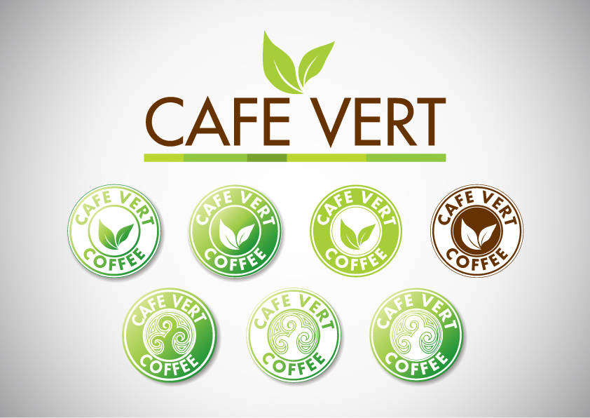 의 café Vert 로고+간판 상세이미지