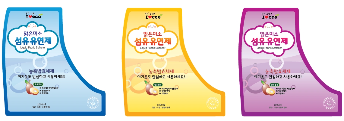의 친환경세제 패키지 스티커 디자인 공모 상세이미지