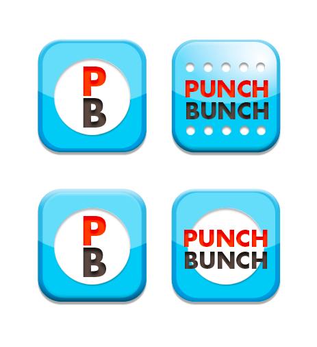 의 PunchBunch 앱 아이콘 디자인 해주세요~!! 상세이미지