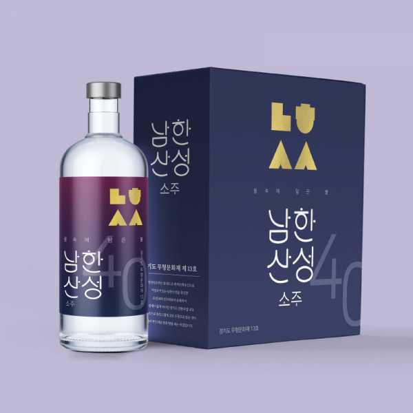 라벨 + 박스 | 남한산성소주 라벨 + 박스 디자인을 의뢰 합니다 | 라우드소싱 포트폴리오. title=