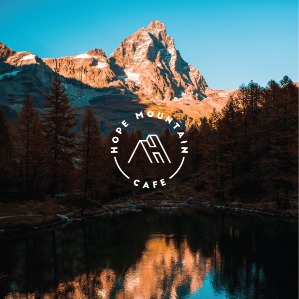 Hope Mountain Cafe 로고+간판 디자인 1위 수상작