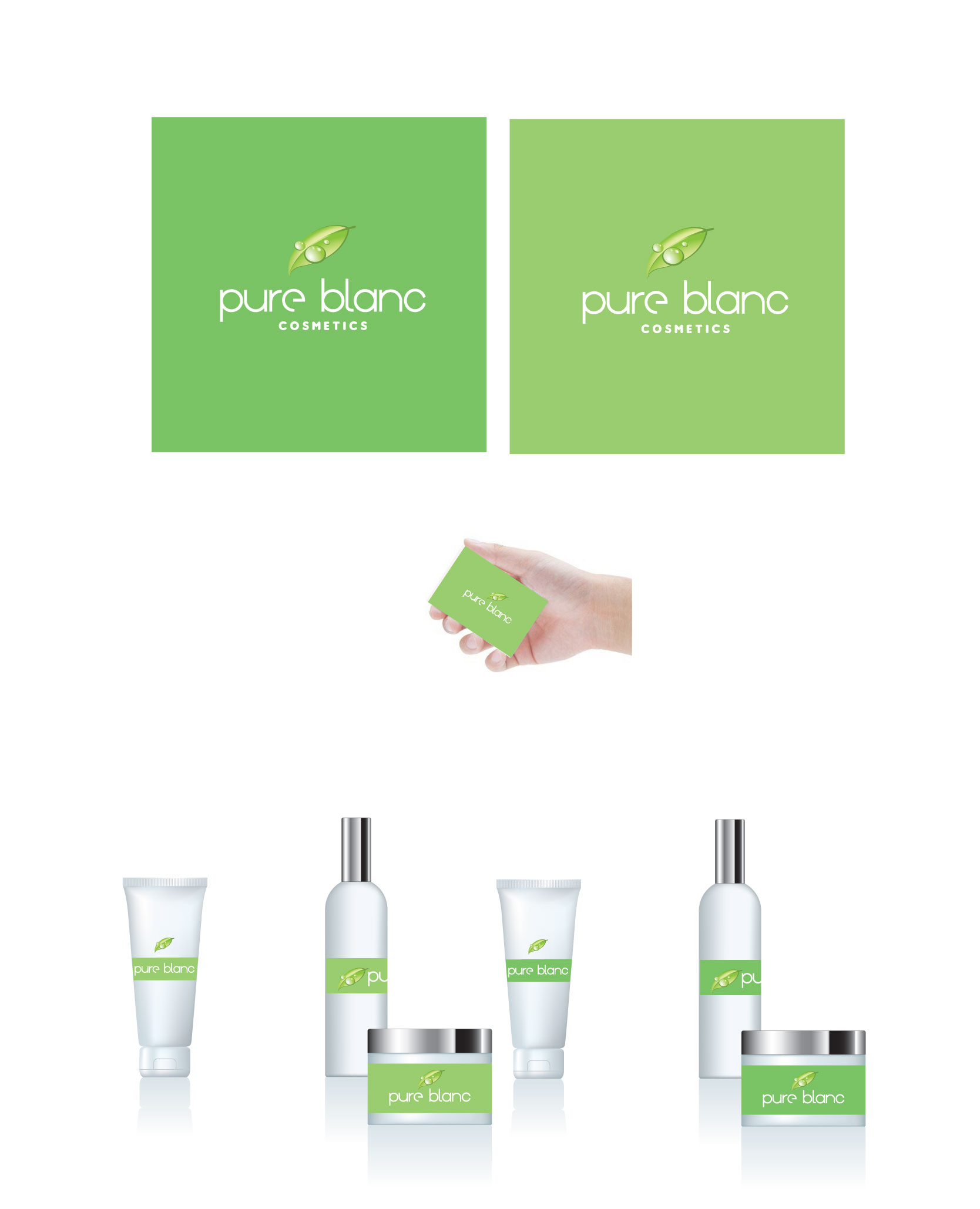 의 피부관리전문체인점 “Pure Blanc(퓨어블랑)” 로고 공모 상세이미지