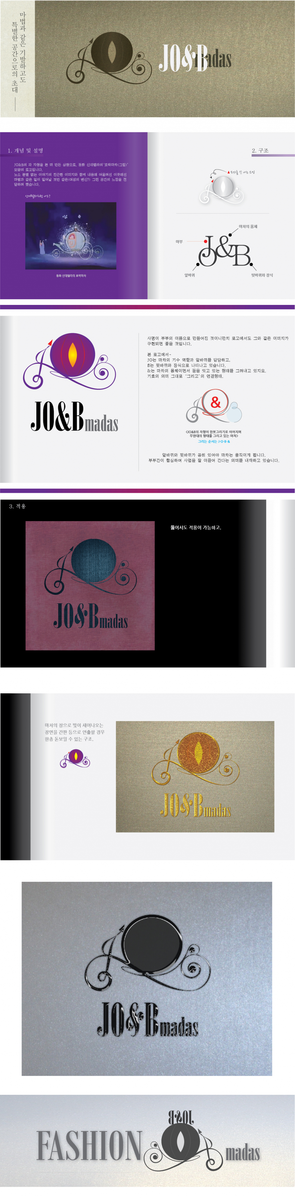 의 여성의류매장 JO&B 로고 디자인 의뢰 상세이미지