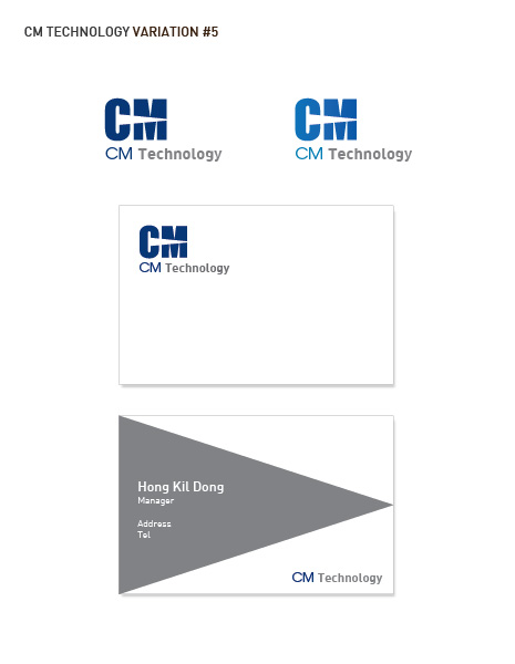 의 CM Technology 로고디자인 상세이미지