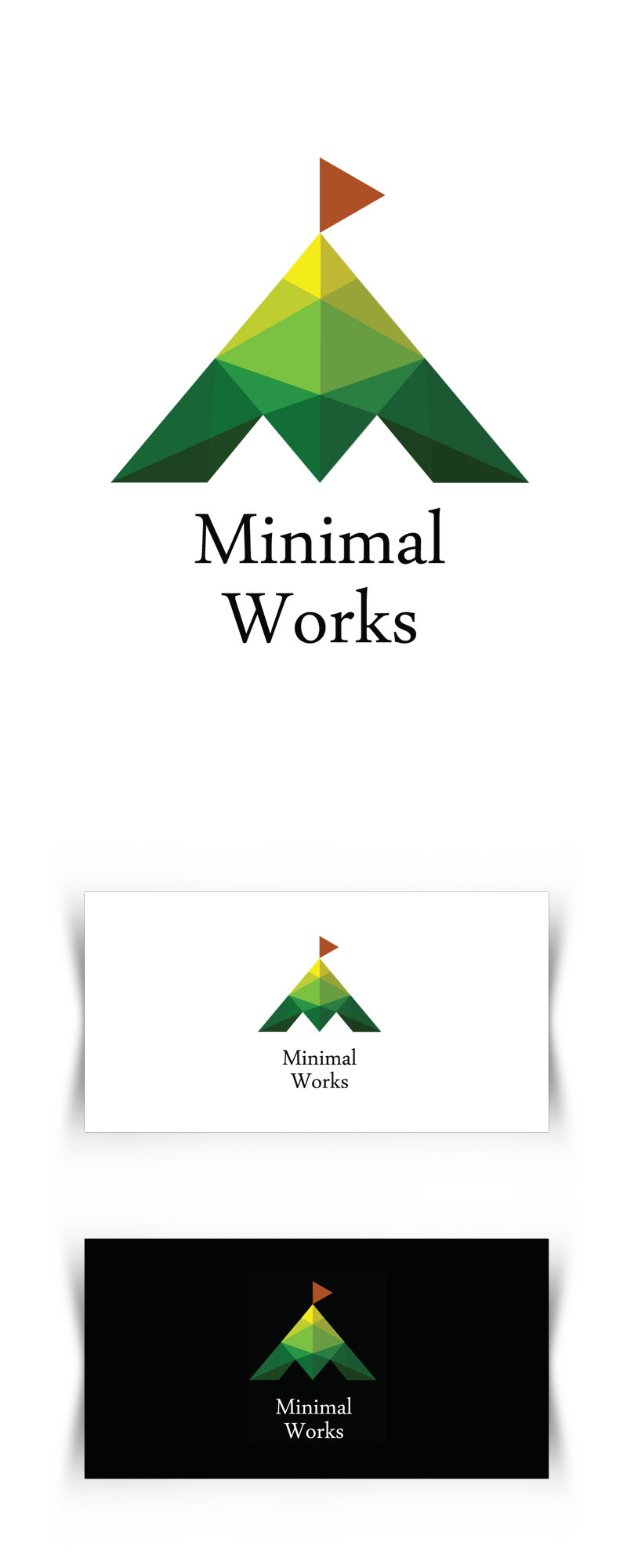 의 minimal works (미니멀웍스) 의 BI를 만들어주세요  상세이미지