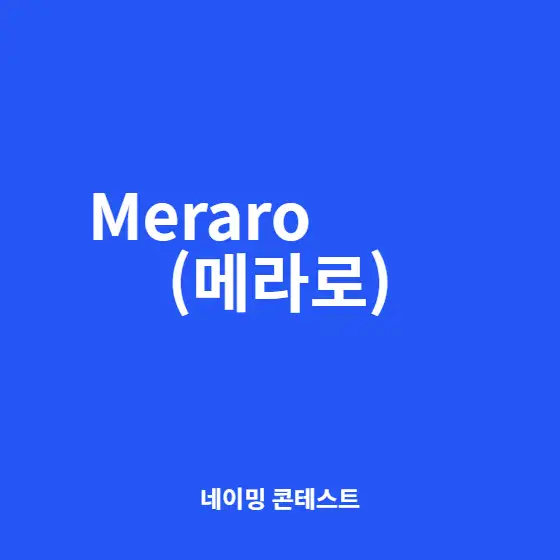 미정 네이밍 콘테스트 참여작 | 라우드소싱