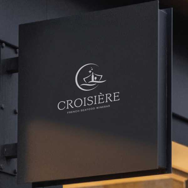 로고 + 명함 | 프렌치 시푸드 와인바 로고 공모 croisière (크로아지에) | 라우드소싱 포트폴리오. title=