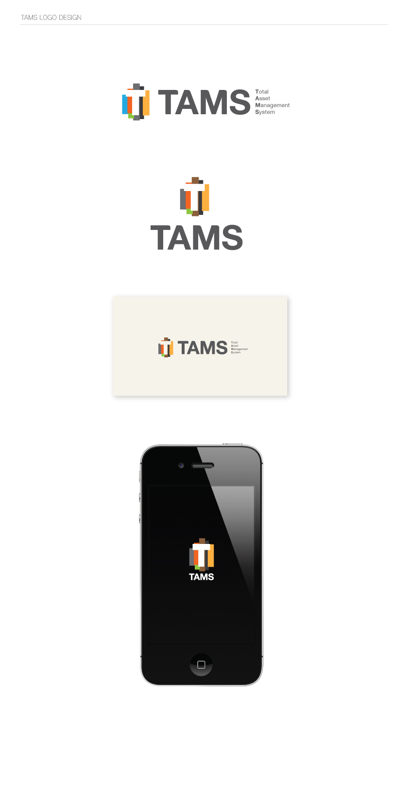 의 TAMS 로고(CI) 의뢰합니다. 상세이미지