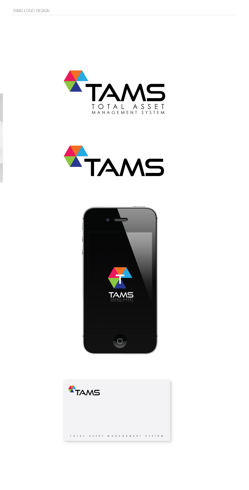 의 TAMS 로고(CI) 의뢰합니다. 상세이미지