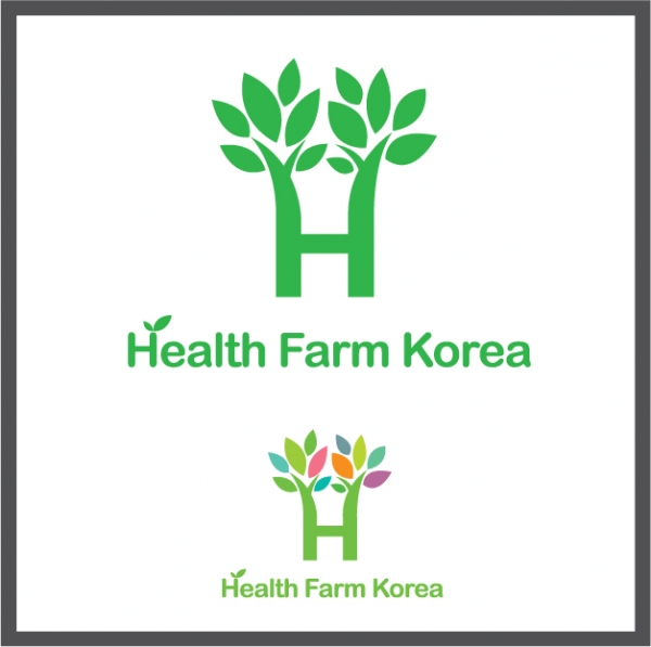 헬스팜 코리아 ( health farm korea) 로고 디자인 1위 수상작
