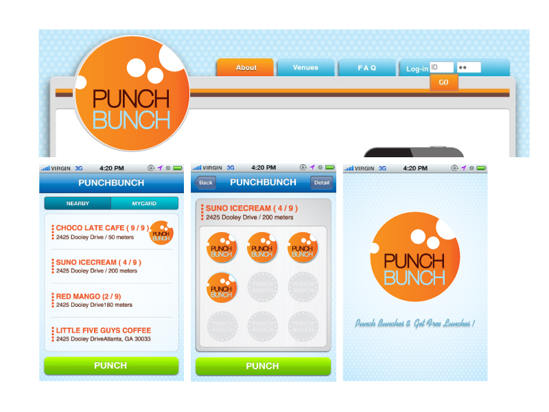 의 PunchBunch 앱 아이콘 디자인 해주세요~!! 상세이미지