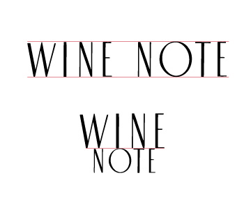 의 wine note 로고디자인 상세이미지