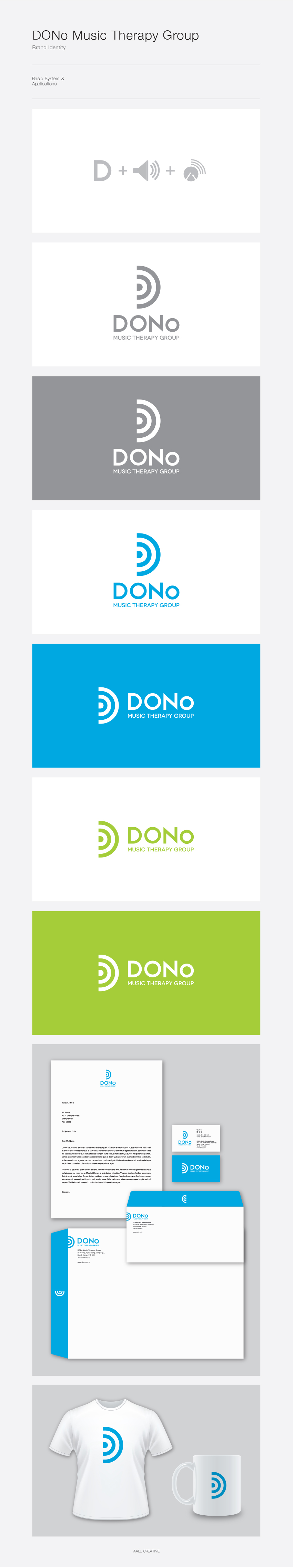 AALL의 음악치료그룹 DONo 로고 디자인 의뢰 상세이미지