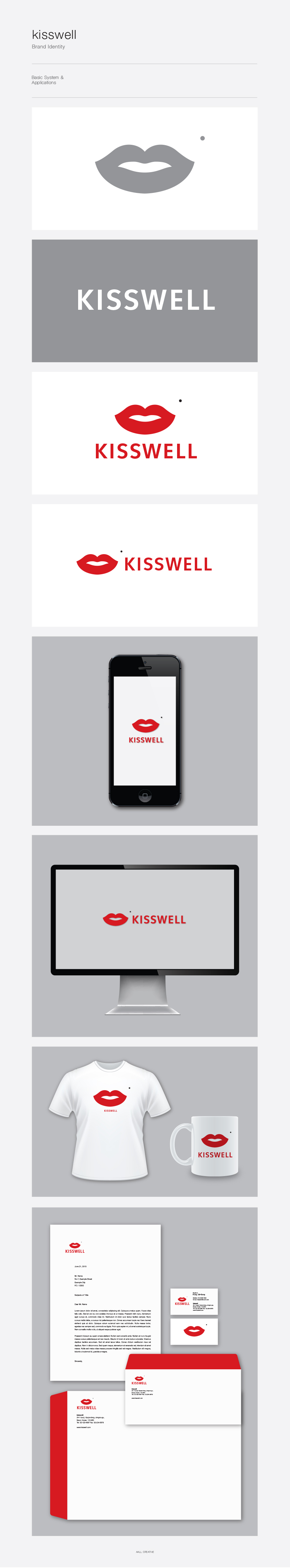 AALL의 세척기 kisswell 로고 디자인 상세이미지