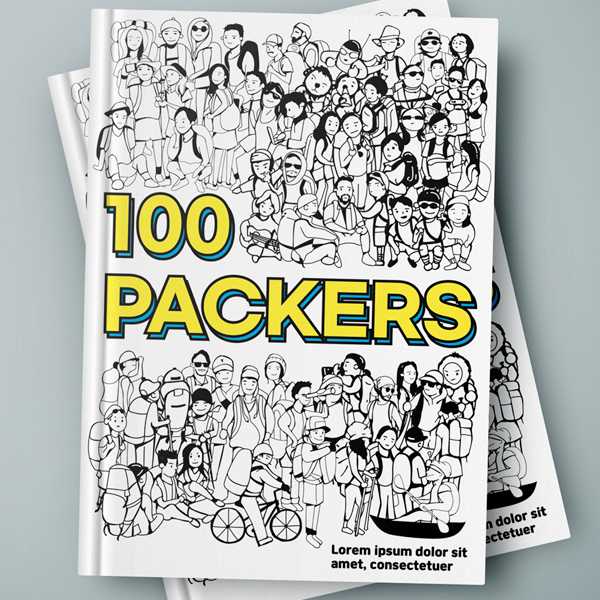 책/잡지 표지 | 100 PACKERS 책 표지 디자인 | 라우드소싱 포트폴리오. title=