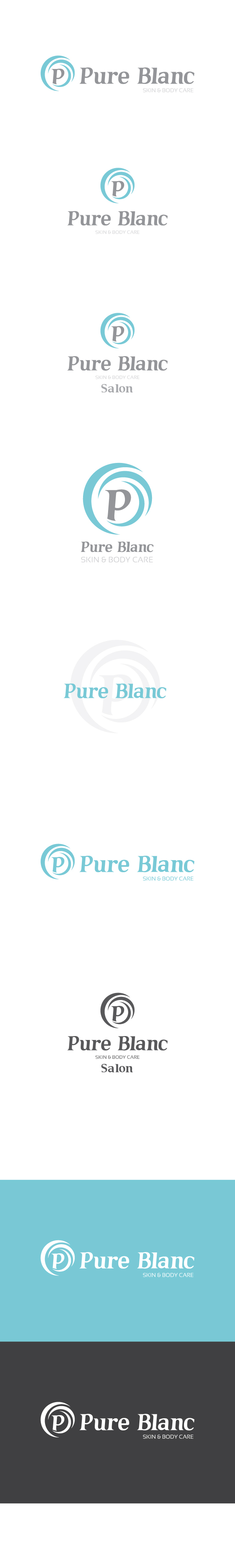 의 피부관리전문체인점 “Pure Blanc(퓨어블랑)” 로고 공모 상세이미지