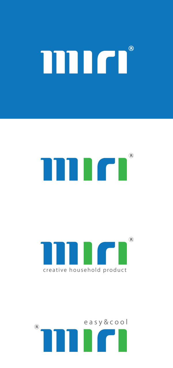의 생활용품 제조업체 미리(MIRI) CI 디자인 및 명함 디자인 의뢰 상세이미지